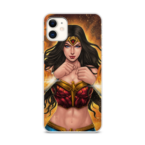 Заказать чехол для iPhone 11/11 Pro/11 Pro Max в Москве. Чехол для iPhone 11, объёмная печать Чудо-женщина / Wonder Woman от Jimmy Flash - готовые дизайны и нанесение принтов.