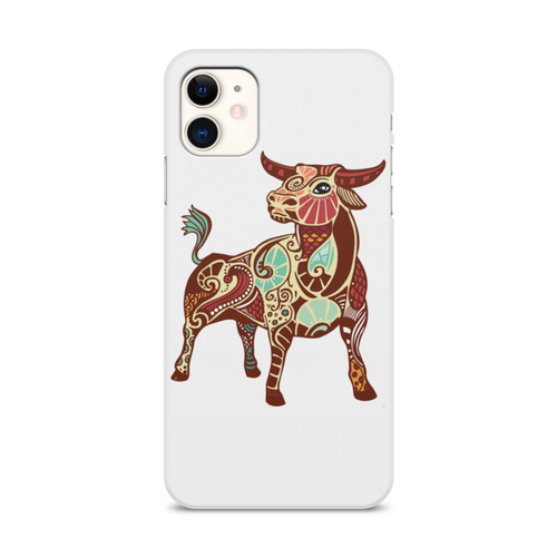 Заказать чехол для iPhone 11/11 Pro/11 Pro Max в Москве. Чехол для iPhone 11, объёмная печать Год быка (С новым годом!) от FireFoxa - готовые дизайны и нанесение принтов.