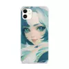 Заказать чехол для iPhone 11/11 Pro/11 Pro Max в Москве. Чехол для iPhone 11, объёмная печать Девушка с голубыми волосами от Anstey  - готовые дизайны и нанесение принтов.