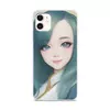 Заказать чехол для iPhone 11/11 Pro/11 Pro Max в Москве. Чехол для iPhone 11, объёмная печать Девушка с голубыми волосами от Anstey  - готовые дизайны и нанесение принтов.