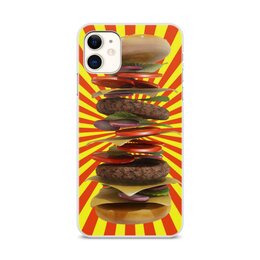Заказать чехол для iPhone 11/11 Pro/11 Pro Max в Москве. Чехол для iPhone 11, объёмная печать Гамбургер от THE_NISE  - готовые дизайны и нанесение принтов.