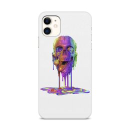 Заказать чехол для iPhone 11/11 Pro/11 Pro Max в Москве. Чехол для iPhone 11, объёмная печать Капающий череп от Дана Столыпина - готовые дизайны и нанесение принтов.