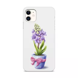 Заказать чехол для iPhone 11/11 Pro/11 Pro Max в Москве. Чехол для iPhone 11, объёмная печать Гиацинт от tigerda  - готовые дизайны и нанесение принтов.