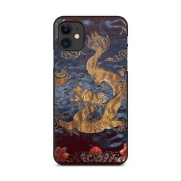 Заказать чехол для iPhone 11/11 Pro/11 Pro Max в Москве. Чехол для iPhone 11, объёмная печать Золотой дракон. от Eva De Peron.  - готовые дизайны и нанесение принтов.