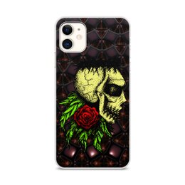 Заказать чехол для iPhone 11/11 Pro/11 Pro Max в Москве. Чехол для iPhone 11, объёмная печать Роза смерти от Дана Столыпина - готовые дизайны и нанесение принтов.