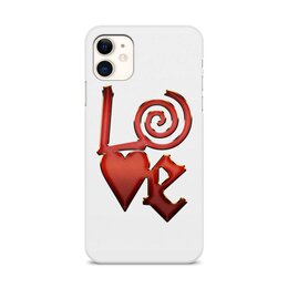 Заказать чехол для iPhone 11/11 Pro/11 Pro Max в Москве. Чехол для iPhone 11, объёмная печать Love - Любовь от Дана Столыпина - готовые дизайны и нанесение принтов.
