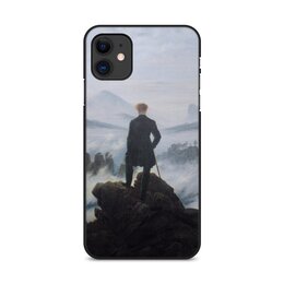 Заказать чехол для iPhone 11/11 Pro/11 Pro Max в Москве. Чехол для iPhone 11, объёмная печать Странник над морем тумана от trend - готовые дизайны и нанесение принтов.