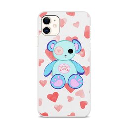 Заказать чехол для iPhone 11/11 Pro/11 Pro Max в Москве. Чехол для iPhone 11, объёмная печать Мишка от Дана Столыпина - готовые дизайны и нанесение принтов.