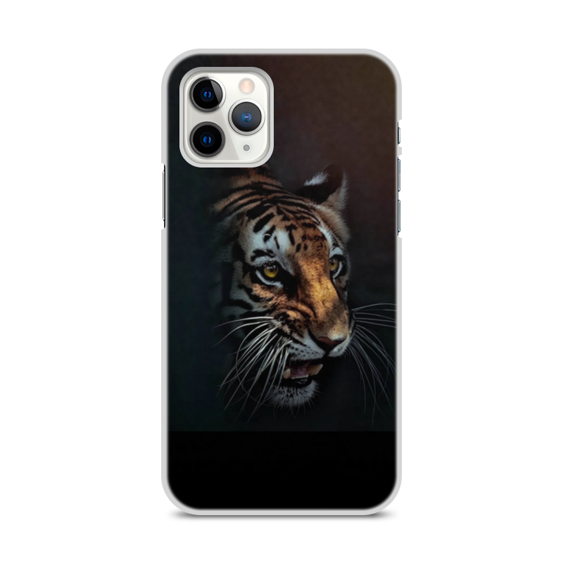 Printio Чехол для iPhone 11 Pro, объёмная печать Тигры printio чехол для iphone 11 pro объёмная печать горный родник
