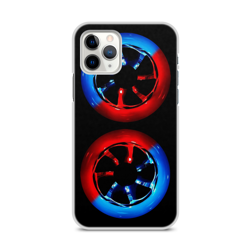 Printio Чехол для iPhone 11 Pro, объёмная печать Красно-синий. матовый soft touch силиконовый чехол на apple iphone 11 эпл айфон 11 с 3d принтом k heart черный
