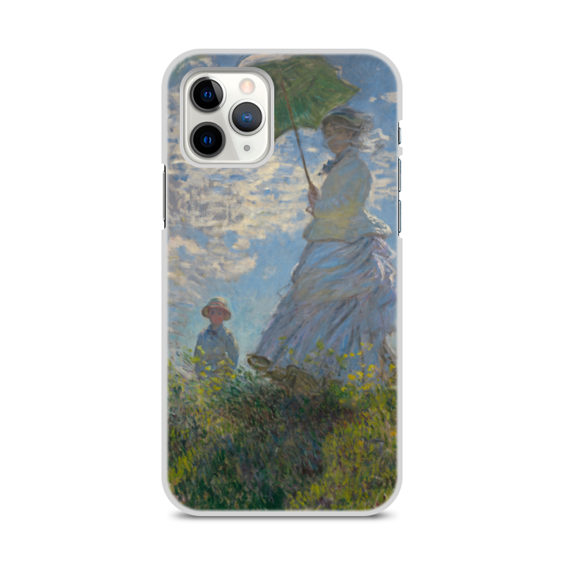 Printio Чехол для iPhone 11 Pro, объёмная печать Дама с зонтиком — мадам моне со своим сыном printio чехол для iphone 11 pro объёмная печать дама в голубом картина сомова