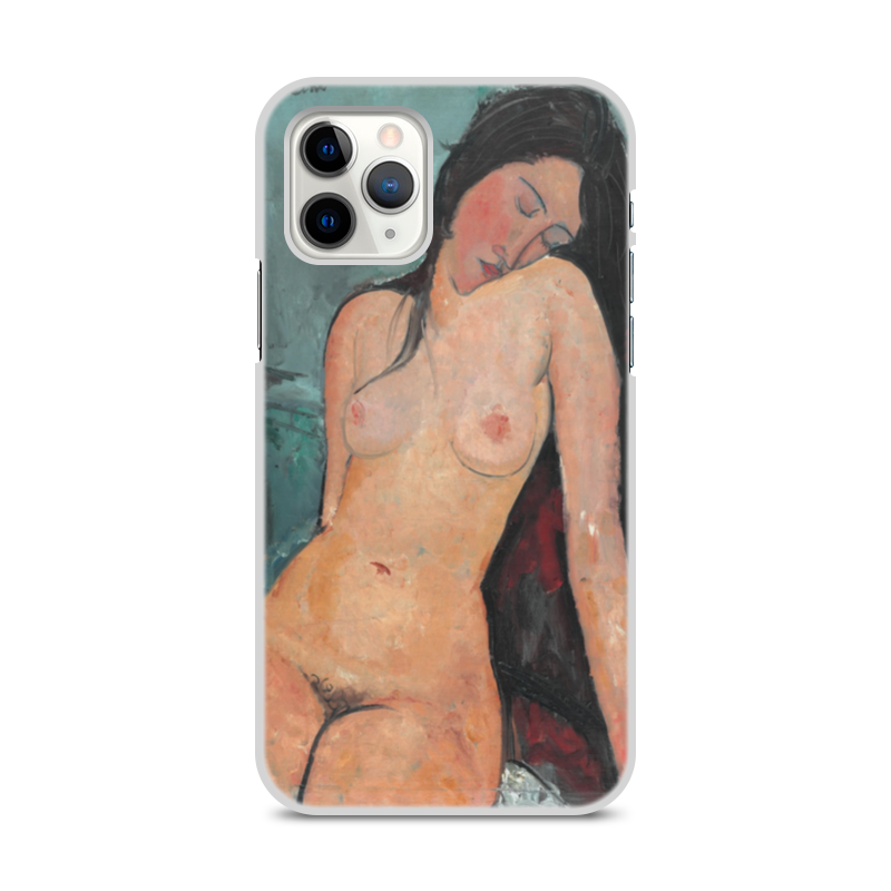 Printio Чехол для iPhone 11 Pro, объёмная печать Сидящая обнажённая (картина модильяни) printio футболка с полной запечаткой женская сидящая обнажённая картина модильяни