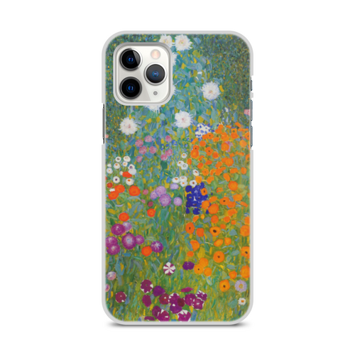 Заказать чехол для iPhone 11/11 Pro/11 Pro Max в Москве. Чехол для iPhone 11 Pro, объёмная печать Цветочный сад (Густав Климт) от trend - готовые дизайны и нанесение принтов.