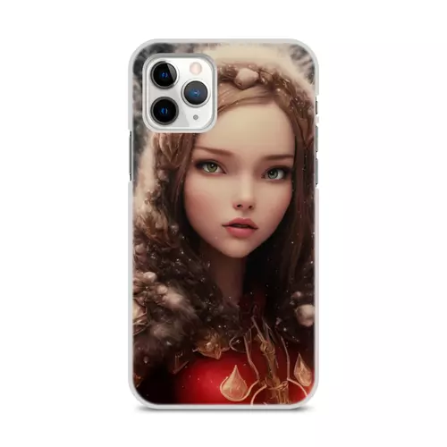 Заказать чехол для iPhone 11/11 Pro/11 Pro Max в Москве. Чехол для iPhone 11 Pro, объёмная печать Снегурочка от Дана Столыпина - готовые дизайны и нанесение принтов.