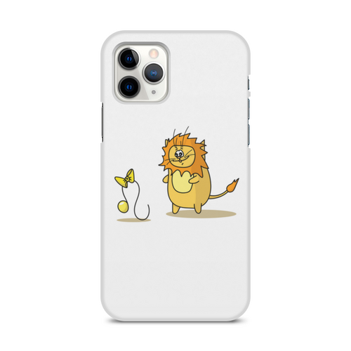 Заказать чехол для iPhone 11/11 Pro/11 Pro Max в Москве. Чехол для iPhone 11 Pro, объёмная печать Кот Лев. Подарок для Льва от antoninayakhina  - готовые дизайны и нанесение принтов.