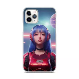 Заказать чехол для iPhone 11/11 Pro/11 Pro Max в Москве. Чехол для iPhone 11 Pro, объёмная печать Космический курсант от Дана Столыпина - готовые дизайны и нанесение принтов.