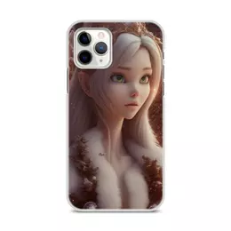 Заказать чехол для iPhone 11/11 Pro/11 Pro Max в Москве. Чехол для iPhone 11 Pro, объёмная печать Лесная снегурочка от Дана Столыпина - готовые дизайны и нанесение принтов.
