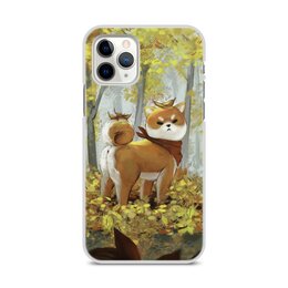 Заказать чехол для iPhone 11/11 Pro/11 Pro Max в Москве. Чехол для iPhone 11 Pro, объёмная печать Осенний пёс от Дана Столыпина - готовые дизайны и нанесение принтов.