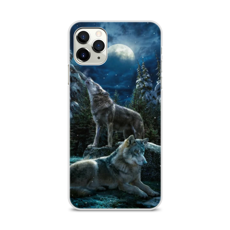 Printio Чехол для iPhone 11 Pro Max, объёмная печать Волки