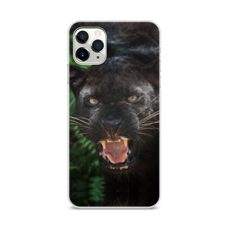 Printio Чехол для iPhone 11 Pro Max, объёмная печать Пантера printio чехол для iphone 11 pro max объёмная печать медведь символика