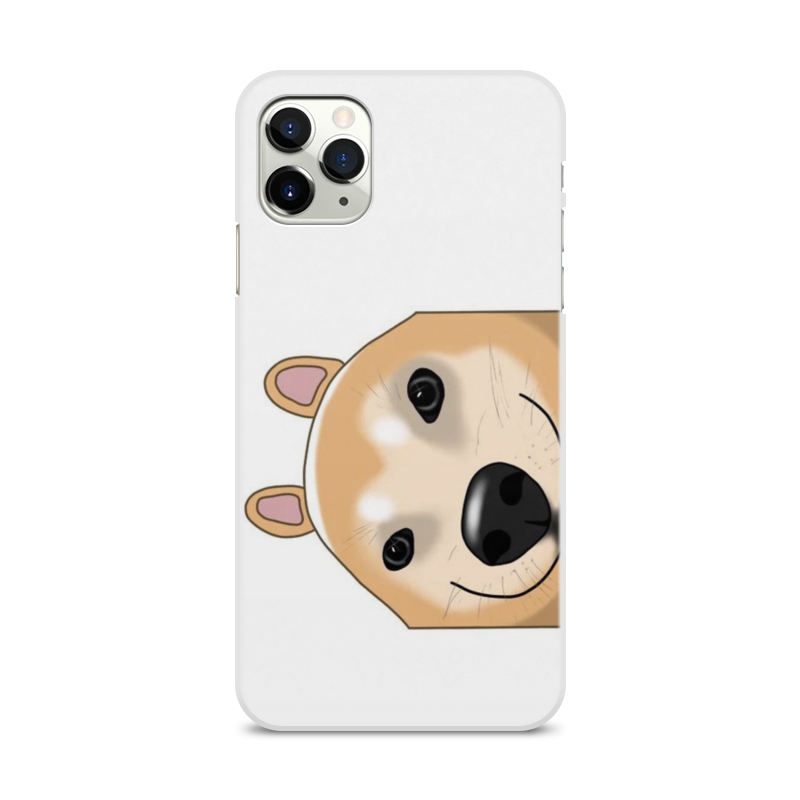 Printio Чехол для iPhone 11 Pro Max, объёмная печать С хитрой собакой