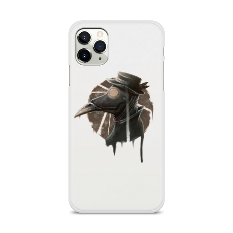 Printio Чехол для iPhone 11 Pro Max, объёмная печать Чумной доктор матовый soft touch силиконовый чехол на apple iphone 11 эпл айфон 11 с 3d принтом i w черный