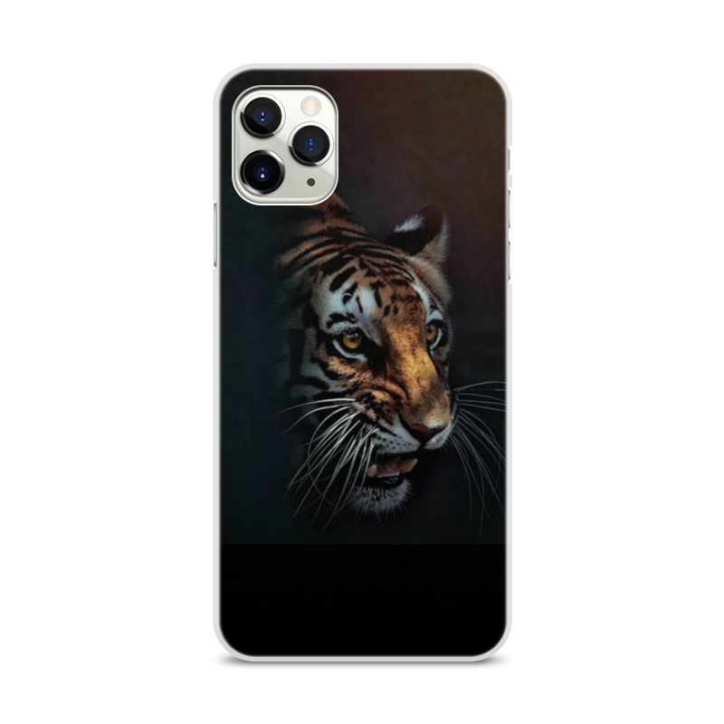 Printio Чехол для iPhone 11 Pro Max, объёмная печать Тигры