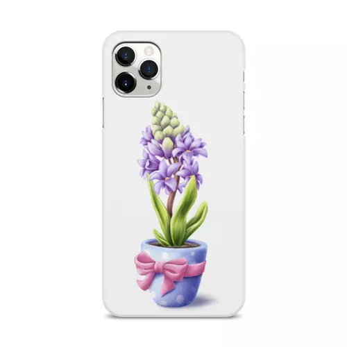 Заказать чехол для iPhone 11/11 Pro/11 Pro Max в Москве. Чехол для iPhone 11 Pro Max, объёмная печать Гиацинт от tigerda  - готовые дизайны и нанесение принтов.
