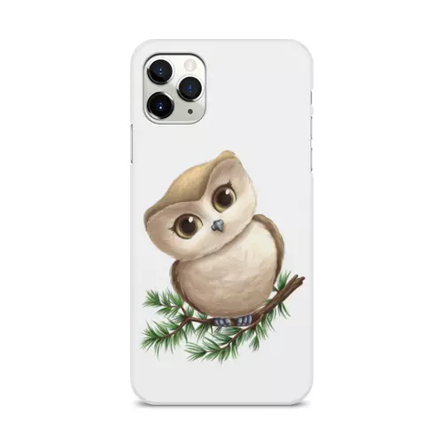 Заказать чехол для iPhone 11/11 Pro/11 Pro Max в Москве. Чехол для iPhone 11 Pro Max, объёмная печать Сова на ветке от tigerda  - готовые дизайны и нанесение принтов.