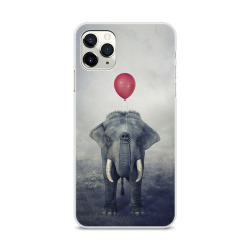 Заказать чехол для iPhone 11/11 Pro/11 Pro Max в Москве. Чехол для iPhone 11 Pro Max, объёмная печать Красный шар и слон от Дана Столыпина - готовые дизайны и нанесение принтов.