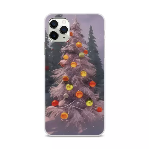 Заказать чехол для iPhone 11/11 Pro/11 Pro Max в Москве. Чехол для iPhone 11 Pro Max, объёмная печать Зимний новогодний лес от Anstey  - готовые дизайны и нанесение принтов.