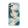 Заказать чехол для iPhone 11/11 Pro/11 Pro Max в Москве. Чехол для iPhone 11 Pro Max, объёмная печать Девушка с голубыми волосами от Anstey  - готовые дизайны и нанесение принтов.