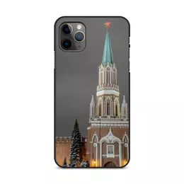 Заказать чехол для iPhone 11/11 Pro/11 Pro Max в Москве. Чехол для iPhone 11 Pro Max, объёмная печать Никольская башня от Anstey  - готовые дизайны и нанесение принтов.