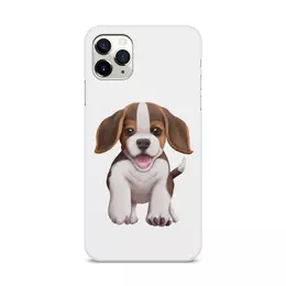 Заказать чехол для iPhone 11/11 Pro/11 Pro Max в Москве. Чехол для iPhone 11 Pro Max, объёмная печать Собака бигль щенок от tigerda  - готовые дизайны и нанесение принтов.