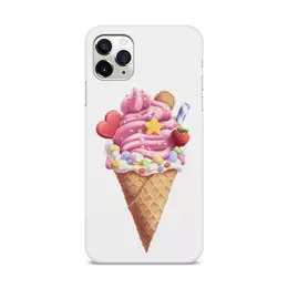 Заказать чехол для iPhone 11/11 Pro/11 Pro Max в Москве. Чехол для iPhone 11 Pro Max, объёмная печать Мороженое в рожке от tigerda  - готовые дизайны и нанесение принтов.