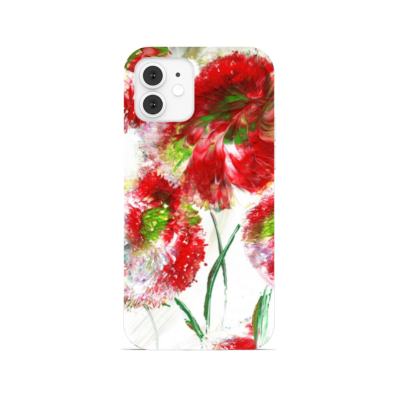 Printio Чехол для iPhone 12, объёмная печать Цветы для весны силиконовый чехол на realme q5i цветы красные для реалми ку 5и