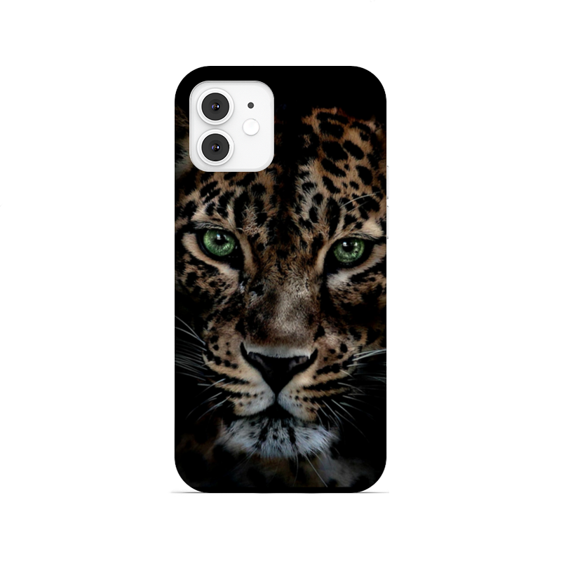Printio Чехол для iPhone 12, объёмная печать Леопард