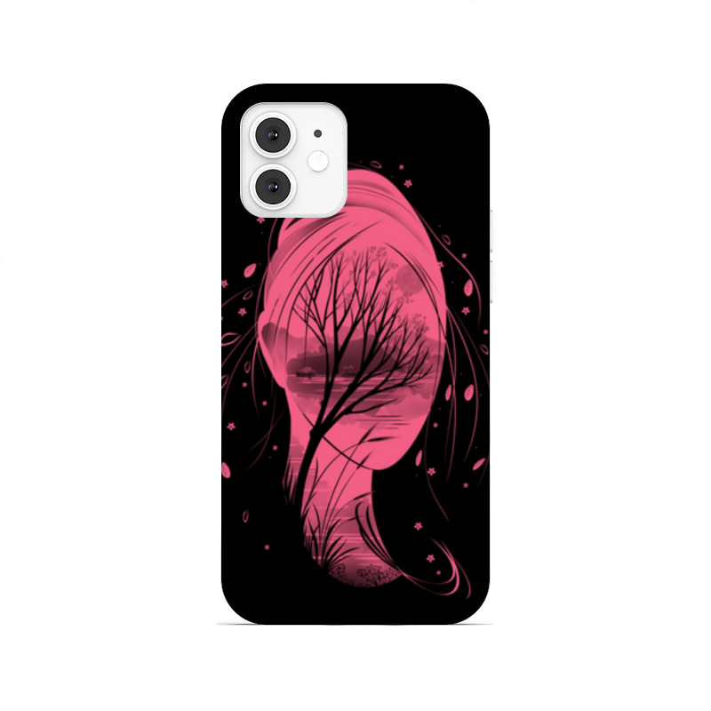 Printio Чехол для iPhone 12, объёмная печать Розовый мир силиконовый чехол на vivo y50 пейзаж 12 для виво у50