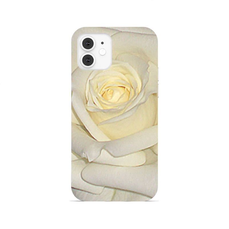 Printio Чехол для iPhone 12, объёмная печать Нежность белого. printio чехол для iphone 6 объёмная печать розовая нежность