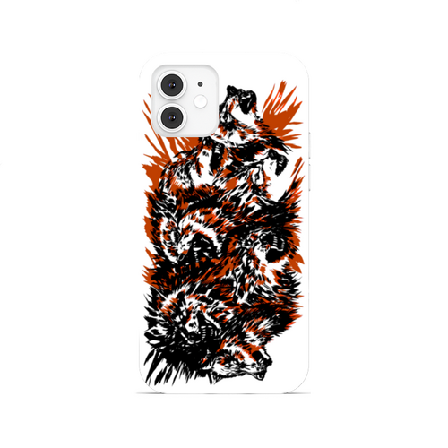Заказать чехол для iPhone 12/12 Pro/12 Mini в Москве. Чехол для iPhone 12, объёмная печать Волки от Дана Столыпина - готовые дизайны и нанесение принтов.