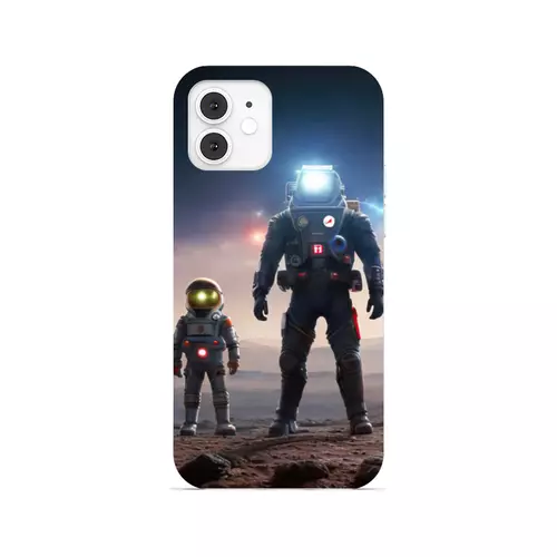 Заказать чехол для iPhone 12/12 Pro/12 Mini в Москве. Чехол для iPhone 12, объёмная печать Астронавты от Дана Столыпина - готовые дизайны и нанесение принтов.