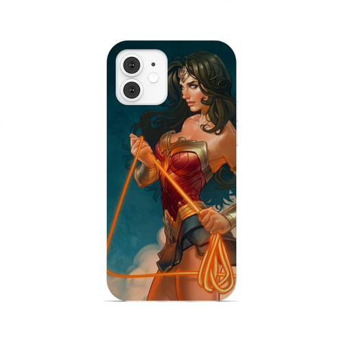 Заказать чехол для iPhone 12/12 Pro/12 Mini в Москве. Чехол для iPhone 12, объёмная печать Чудо-женщина / Wonder Woman от Jimmy Flash - готовые дизайны и нанесение принтов.