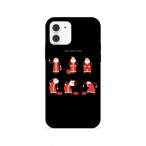 Заказать чехол для iPhone 12/12 Pro/12 Mini в Москве. Чехол для iPhone 12, объёмная печать Асана Санта от DED MOROZ - готовые дизайны и нанесение принтов.