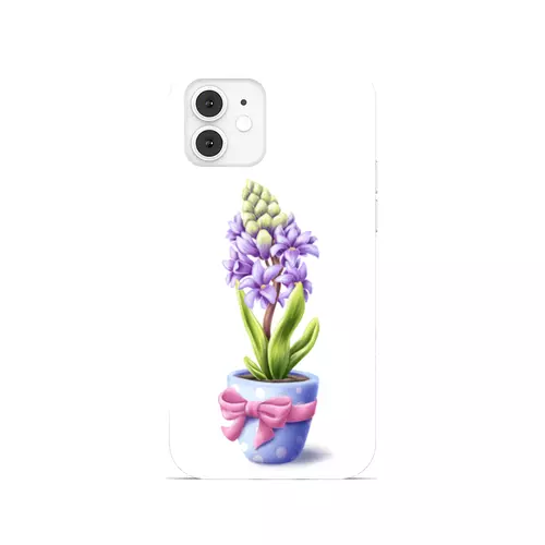 Заказать чехол для iPhone 12/12 Pro/12 Mini в Москве. Чехол для iPhone 12, объёмная печать Гиацинт от tigerda  - готовые дизайны и нанесение принтов.