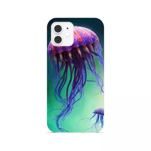 Заказать чехол для iPhone 12/12 Pro/12 Mini в Москве. Чехол для iPhone 12, объёмная печать Медуза от Дана Столыпина - готовые дизайны и нанесение принтов.