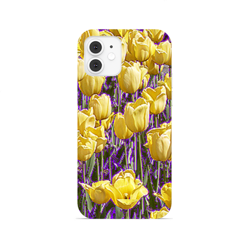 Заказать чехол для iPhone 12/12 Pro/12 Mini в Москве. Чехол для iPhone 12, объёмная печать Солнечный тюльпан. от Eva De Peron.  - готовые дизайны и нанесение принтов.