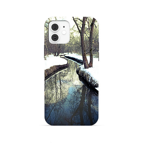 Заказать чехол для iPhone 12/12 Pro/12 Mini в Москве. Чехол для iPhone 12, объёмная печать Отражение весны. от Eva De Peron.  - готовые дизайны и нанесение принтов.