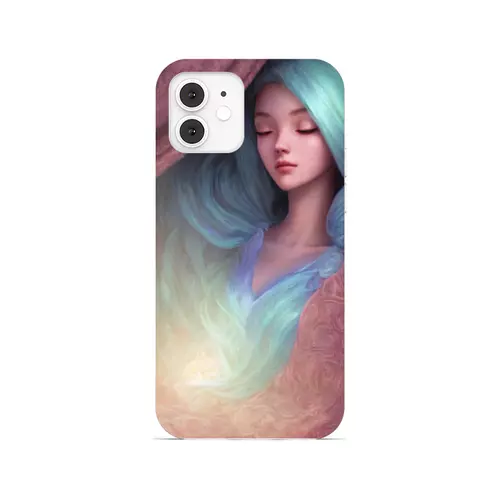Заказать чехол для iPhone 12/12 Pro/12 Mini в Москве. Чехол для iPhone 12, объёмная печать Спящая девушка от Дана Столыпина - готовые дизайны и нанесение принтов.