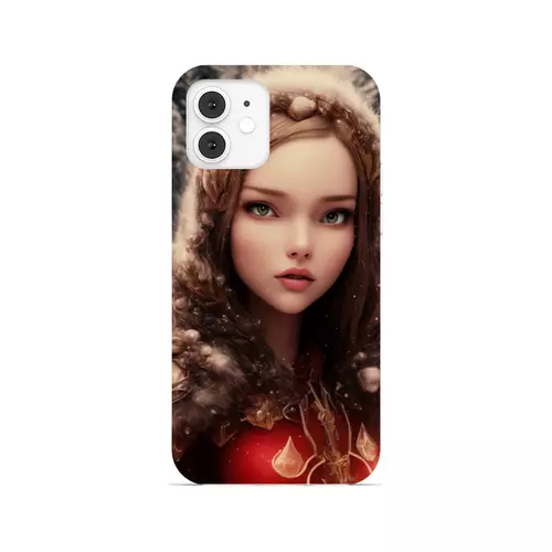 Заказать чехол для iPhone 12/12 Pro/12 Mini в Москве. Чехол для iPhone 12, объёмная печать Снегурочка от Дана Столыпина - готовые дизайны и нанесение принтов.