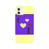 Заказать чехол для iPhone 12/12 Pro/12 Mini в Москве. Чехол для iPhone 12, объёмная печать Двое под зонтом от Ekaterina Ulyanova - готовые дизайны и нанесение принтов.